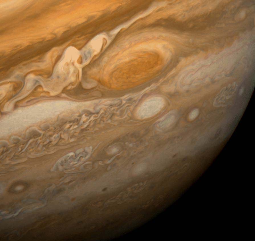 Jupiter's Great Red Spot, as photographed by Voyager 1